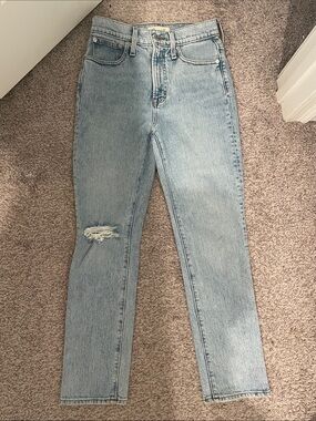 Madewell Light Blue the perfect vintage crop jeans size 25 inch waist